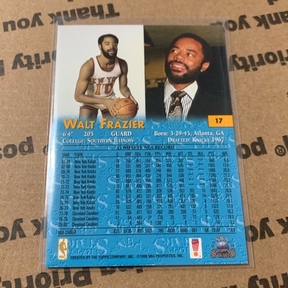 Walt Frazier ‘96 Topps Card - Picture 6 of 6